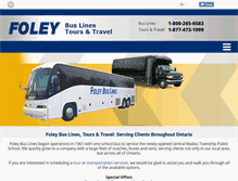 Tablet Screenshot of foleybus.com